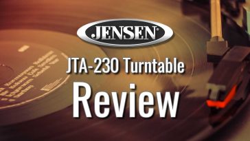 Platine Vinyle Jensen JTA-230 - 3 Vitesses Avec Haut-parleurs Intégrés